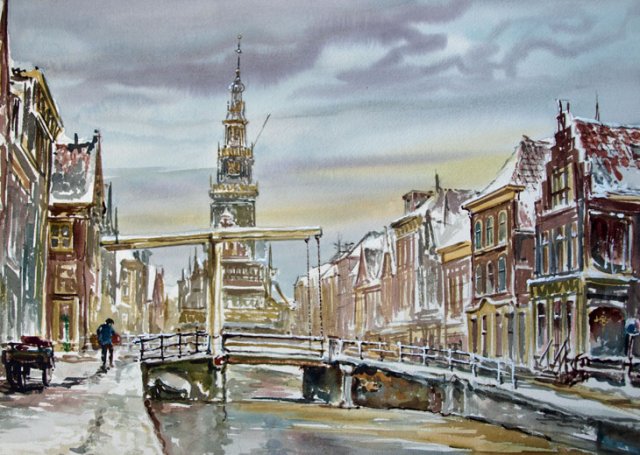 winter in Alkmaar